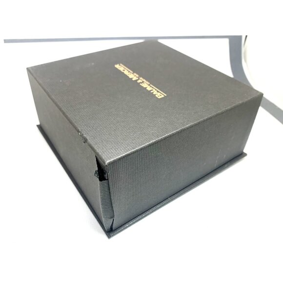 Baume & Mercier Box Watch Presentation Gray Cardboard Brown Wooden Empty - Picture 11 of 12